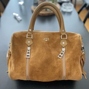 Sunny Medium Handbag Tan Suede
